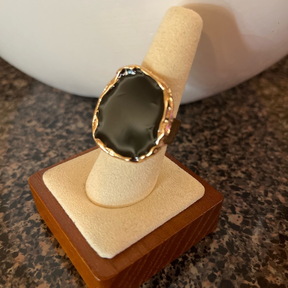 Boho Onyx Statement Ring